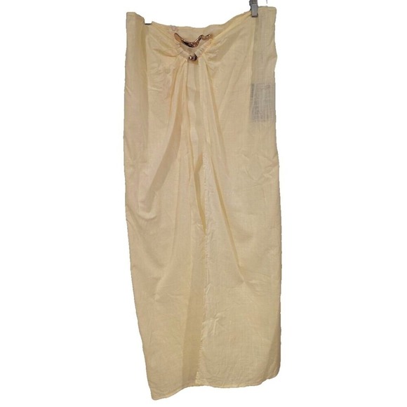 PrettyLittleThing Cream Sarong Skirt Cover Up Beach Pool‎ Party Resort Wear - Picture 1 of 5